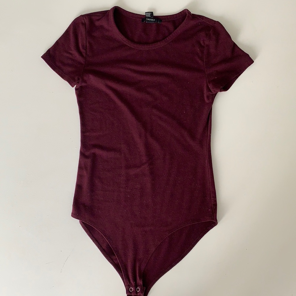 Burgundy Bodysuit